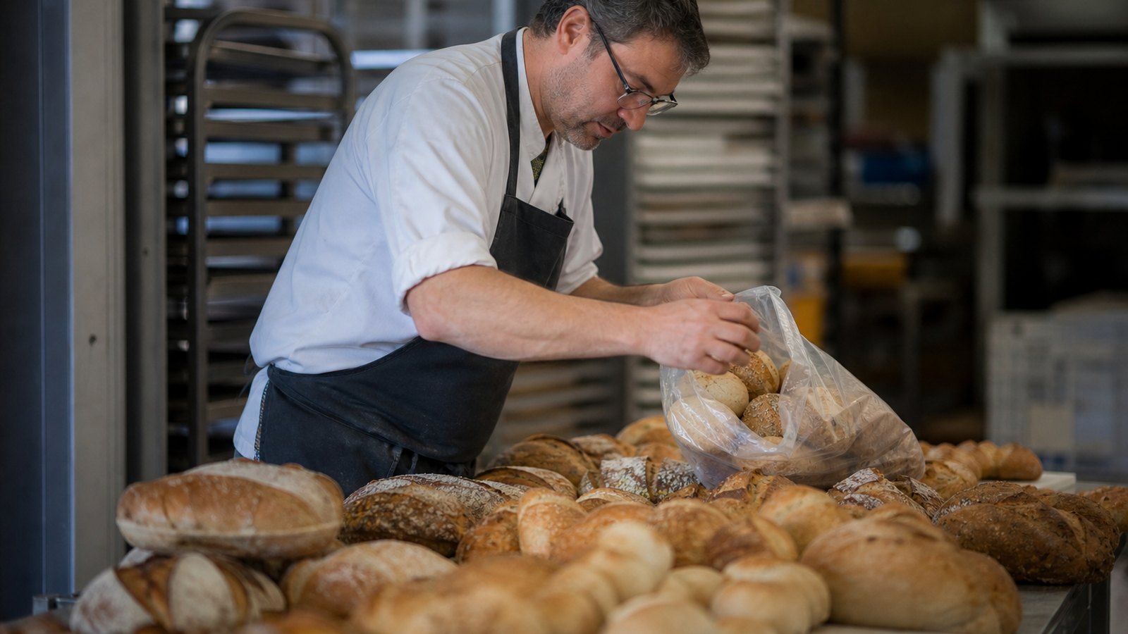 Invendus de boulangerie en fin de journée